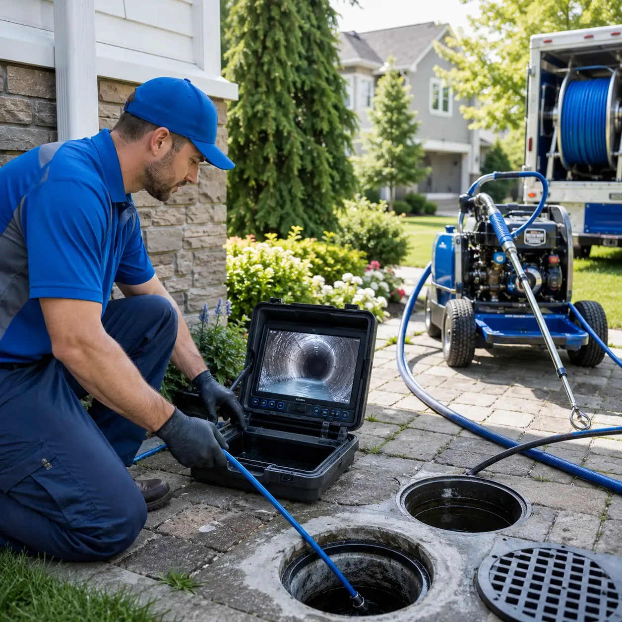 Outdoor drain cleaning professionals serving West Eaton, NY